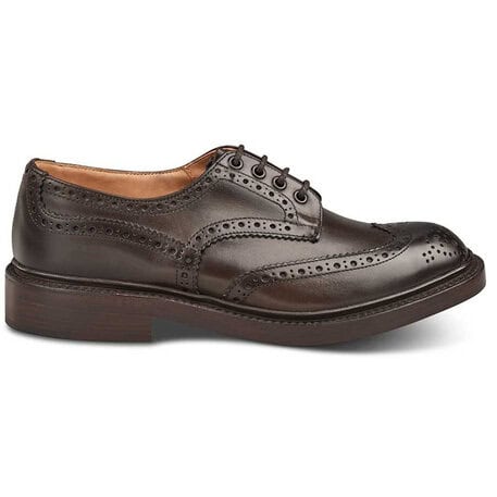 Tricker's Bourton in acorn antique burnished leather, rubber sole